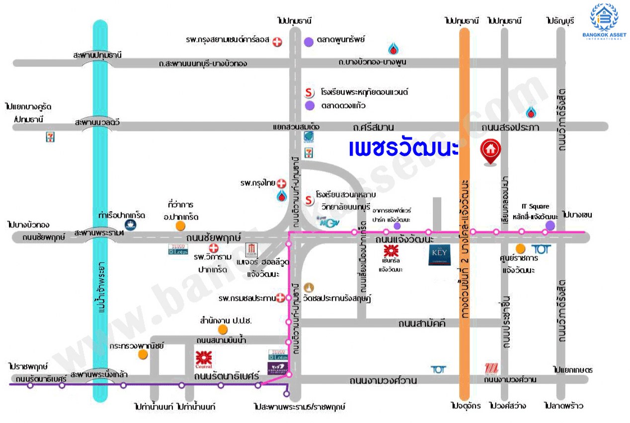 บ้านเดี่ยวมือสอง ซอยหมู่บ้านเพชรวัฒนะ เนื้อที่ 47 ตร.ว. พื้นที่ใช้สอย 130 ตร.ม. ฟังก์ชัน 3 ห้องนอน 2 ห้องน้ำ 2 ที่จอดรถ บ้านรีโนเวทใหม่พร้อมเข้าอยู่ บนทำเลเชื่อมต่อถนนกาญจนาภิเษก ใกล้รถไฟฟ้าสายสีชมพู "แจ้งวัฒนะ14" และจุดขึ้นทางด่วน "ศรีรัช"
